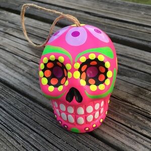 Colorful Day of the Dead Skull Decoration